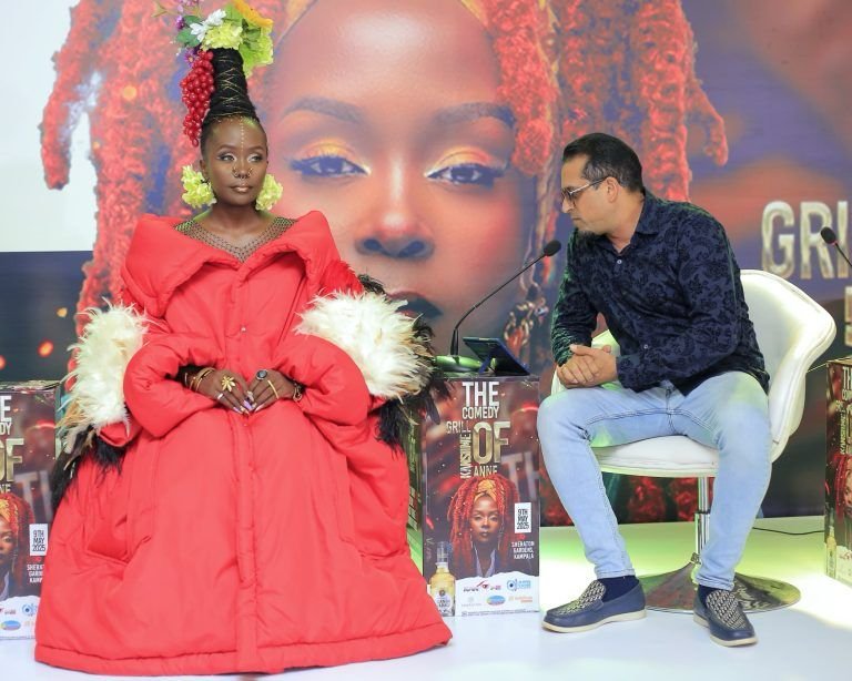 Anne Kansiime with Ally Alibhai, the show organizer