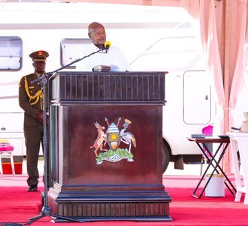 President Museveni at the reading of 2025/2026 National Budget at Kololo independece grounds on 12th June, 2025